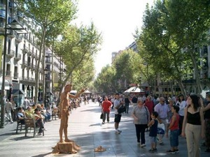 Foto de La Rambla de Barcelona, España