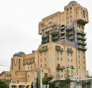 The Twilinght Zone, Tower of Terror en Disneyland Resort Paris, foto.