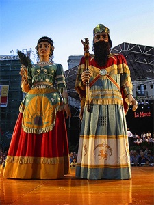 Foto de gigantes de la Fiesta de la Merce, Barcelona