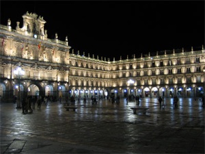 Foto de la Plaza Mayor de Salamanca de Noche